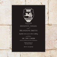 Convite de arte antiga e antiga vaso do império vi