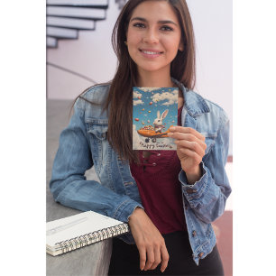 Convite de Avião do Piloto do Coelho da Páscoa Fel