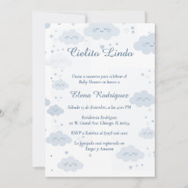 Convite De Baby Shower Cielito Lindo