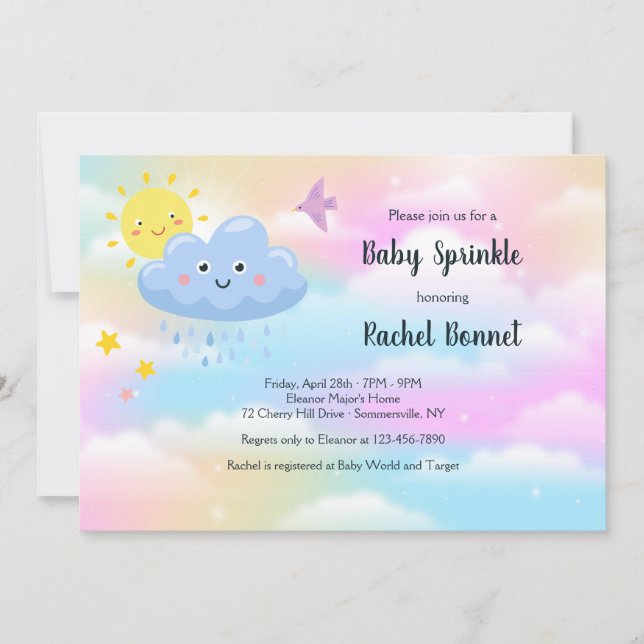 Convite de Baby Sprinkle (Frente)