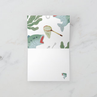 Convite de Babyshower com Tema de Pesca Infantil