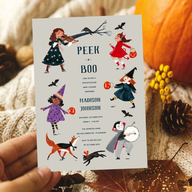 convite de babyshower de fantasia de Halloween par (Criador carregado)
