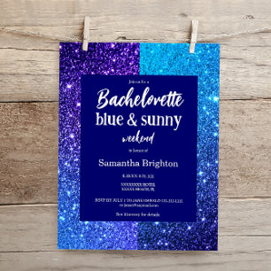 Convite de Bachelorette de Fim de Semana Azul
