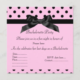 CONVITE DE BACHELORETTE DE PINCO ELEGANTE