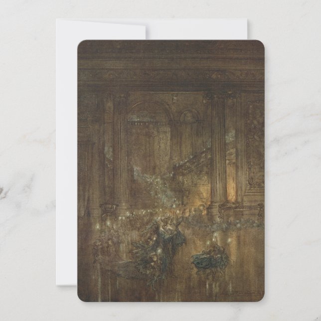 Convite de Baile de Fadas Antigas (Frente)