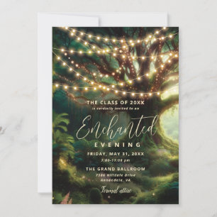Convite de Baile Enchanted Forest com Luzes de Fad