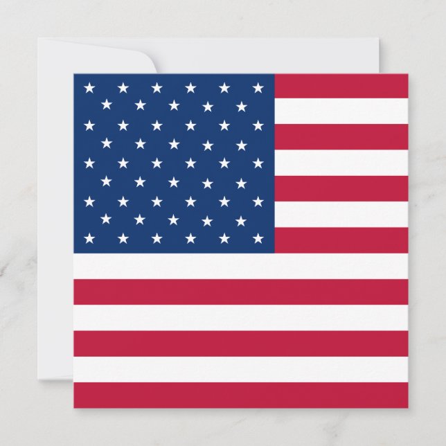 Convite De Bandeira Dos Estados Unidos (Frente)