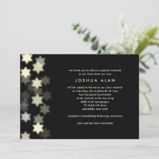 Convite de Bar/Bat Mitzvah Estrela do Spotlight Es