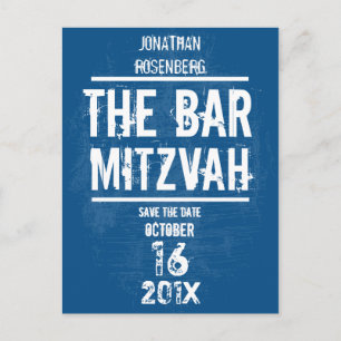 Convite de Bar Mitzvah Rock Band Save the Date Tod