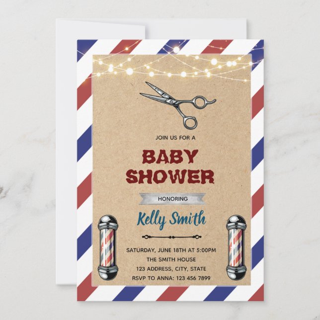 Convite de barbearia (Frente)