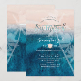 Convite de Bat Mitzvah de Palmeiras na Praia da Pi