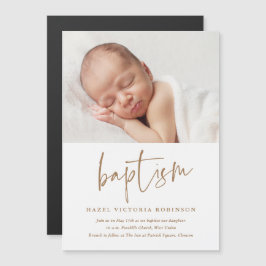Convite de Batismo & Batizado com Script Moderno