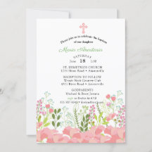 Convite de Batismo de Maria