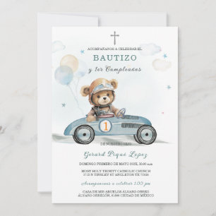 Convite De Batizado e Primeiro Aniversário