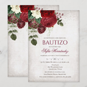 Convite de Bautizo Invitacione De bautizo Baptismo