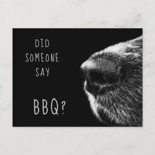 Convite de BBQ Cachorro Engraçado