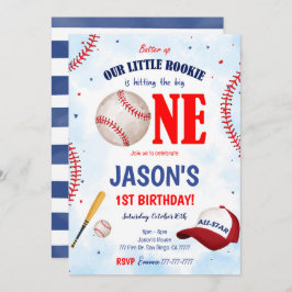 Convite de beisebol editável