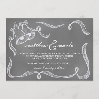 Convite de Bels de casamento do quadro do vintage