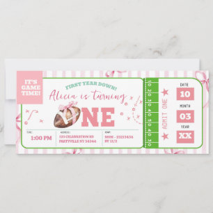 Convite de Bilhete de Aniversário de Futebol de Ar
