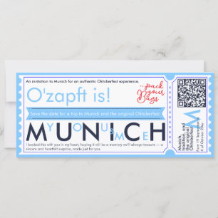 Convite de Bilhete Pessoal Oktoberfest Munique