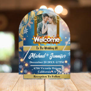 Convite de Boas-Vindas para Casamento de Inverno F