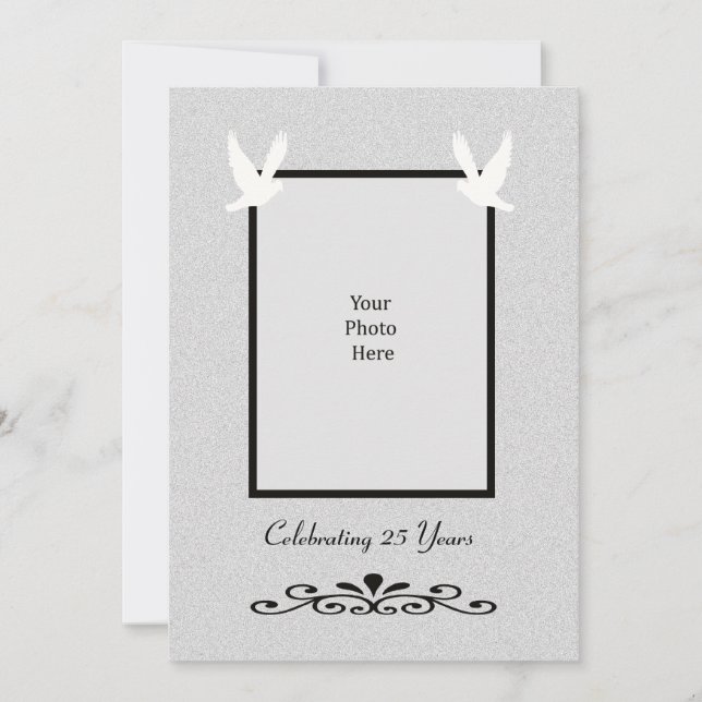 Convite de Bodas de Prata de 25 anos (Frente)