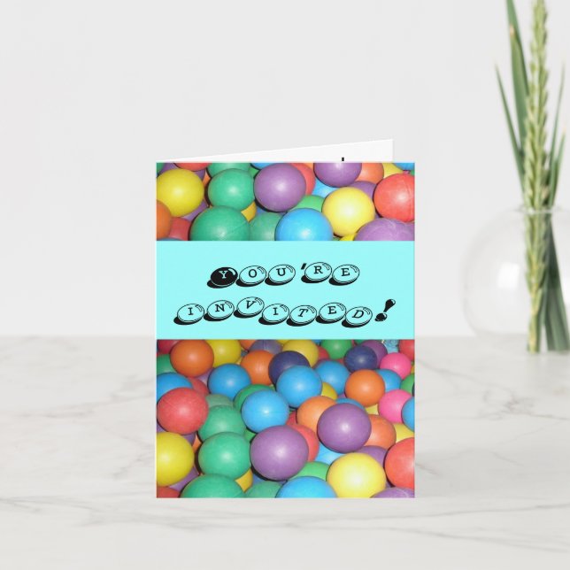 Convite de Bola de Aniversário (Frente)