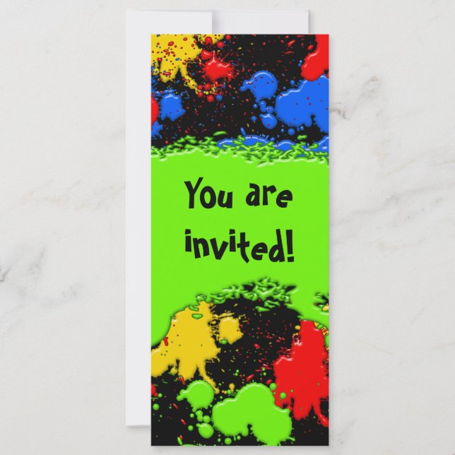 Convite de Bola de Tinta (Frente)