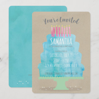 Convite de Bolo de Aniversário