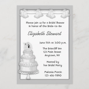 Convite De Bolo De Prata