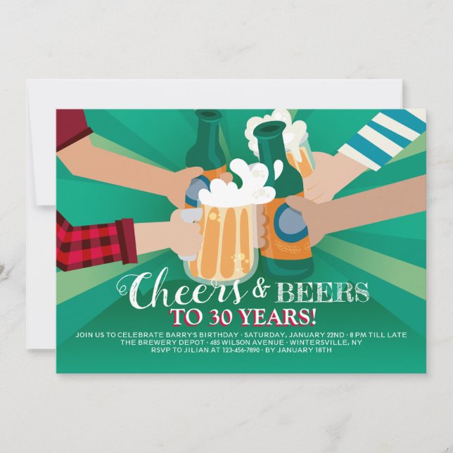 Convite de Bons Amigos e Cervejas (Frente)