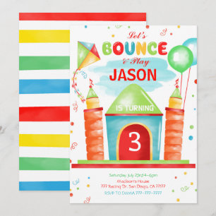 Convite de Bounce de Menino