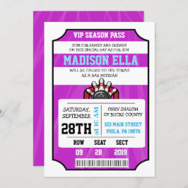 CONVITE DE BOWLING Bar Bat Mitzvah