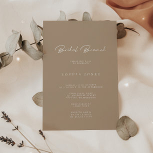 Convite de Bridal Minimalista Simplesmente Elegant
