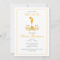 Convite de Brunch, Convite de Brunch Nupcial, Aniv
