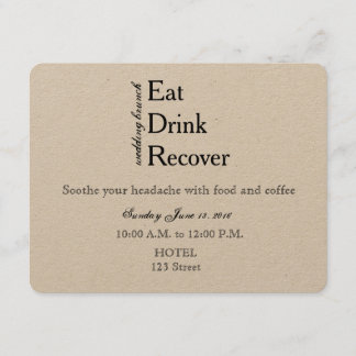 Convite de Brunch de Casamento