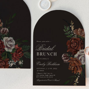 Convite de Brunch de Noiva com Arco Floral Tempera