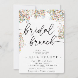 Convite de Brunch de Noiva Minimalista Elegante