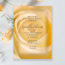 Convite de Brunch de Pós-Casamento White Rose