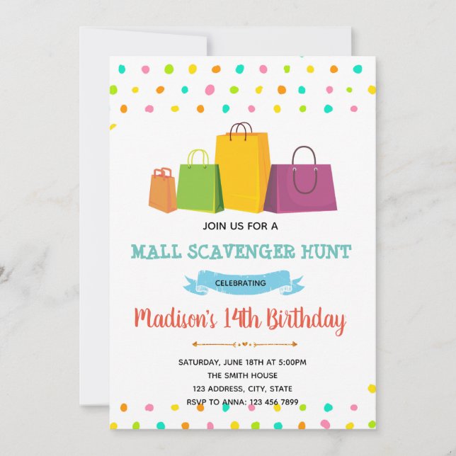 Convite de Caça ao Escavador Comprando (Frente)