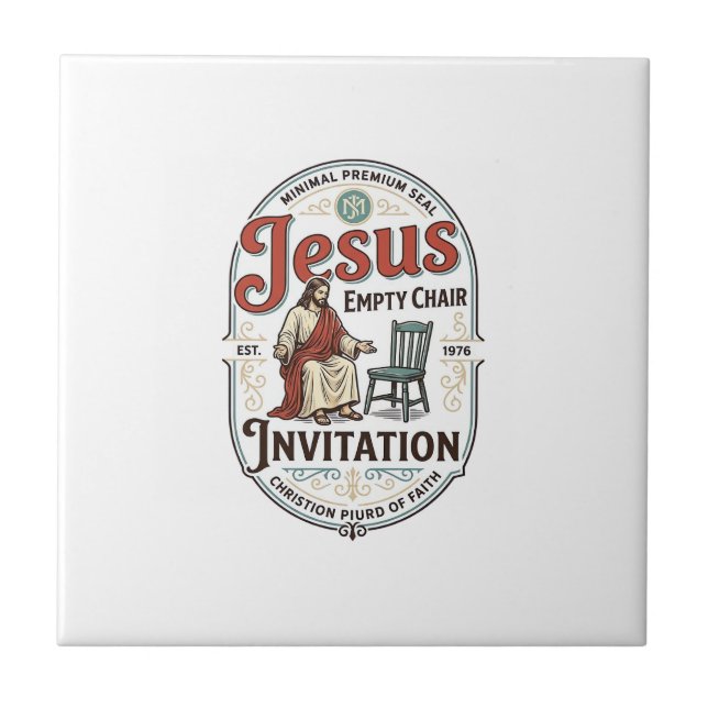 Convite de Cadeira Vazia de Jesus Convite de Cadei (Frente)