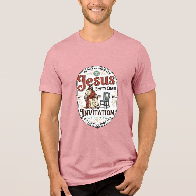 Convite de Cadeira Vazia de Jesus Convite de Cadei (Frente)