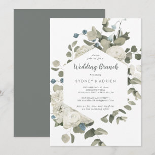 Convite de Café da Manhã de Casamento Floral de In