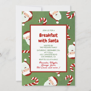 Convite de Café da Manhã de Natal com Papai Noel C