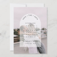 Convite de calendário de arquivo Foto Save the Dat