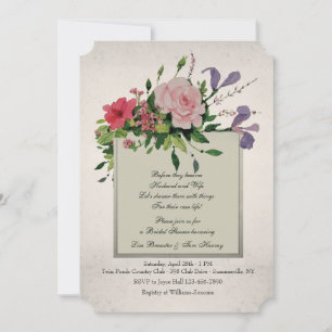 Convite De Canto De Cluster De Flor