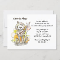 Convite de Cantor do Cinco de Mayo