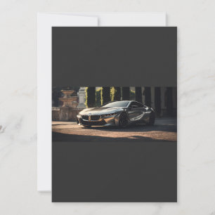 Convite De Carros De Corrida Futurística Em Alumín