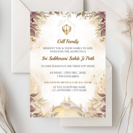Convite de Carta de Inauguração Sikh, Sukhmani Sah