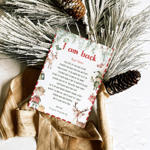 Convite de Carta de Olá da Elfa de Natal para Cria